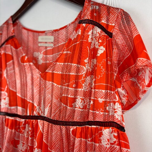 Urban Outfitters Floral Picnic Tiered Frock Mini Dress - Picture 2 of 8